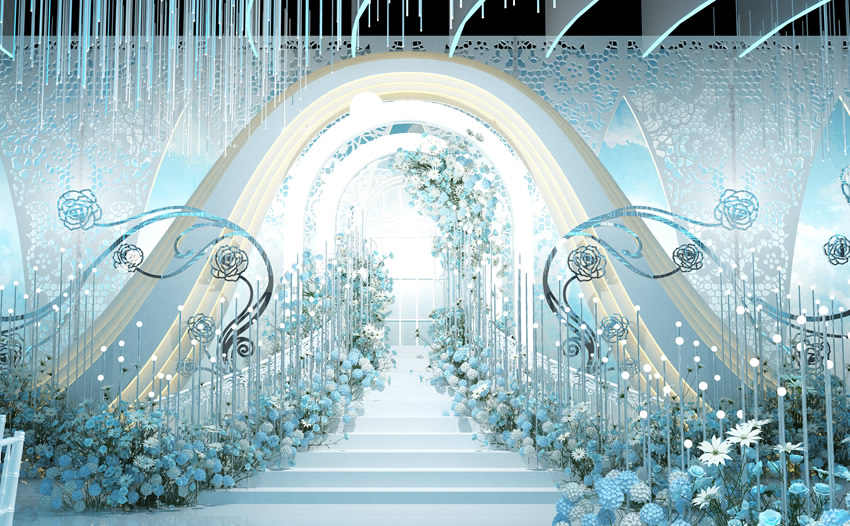 双清釡香烙馍村水晶厅效果展示