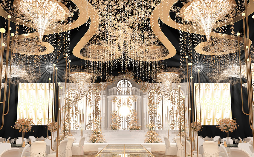 双清花木兰喜事汇金色大厅效果展示